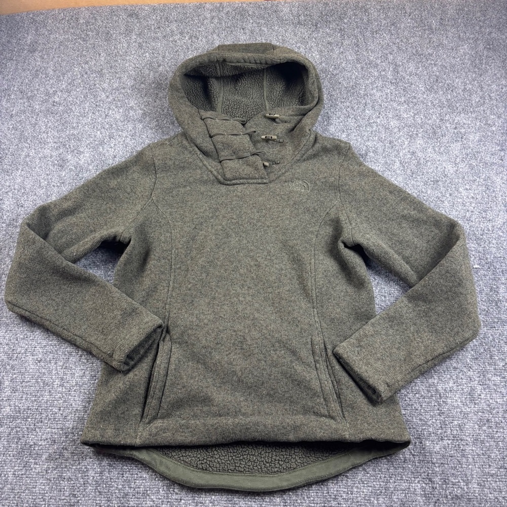 THE NORTH FACE Women’s Green Crescent Hooded Pullover size: Small - Picture 1 of 8